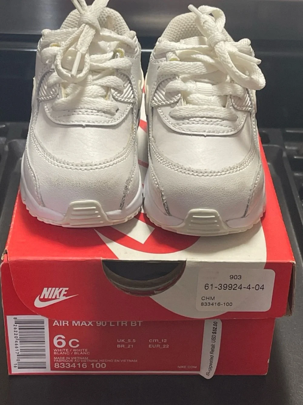 Nike Kids White Low-Top Sneakers
